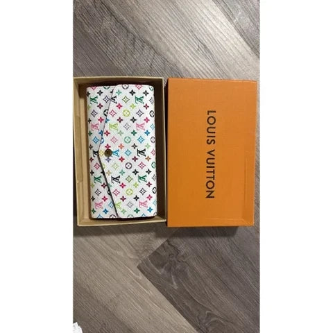 Authentic Louis Vuitton Monogram Multicolor Zippy Wallet Purse New