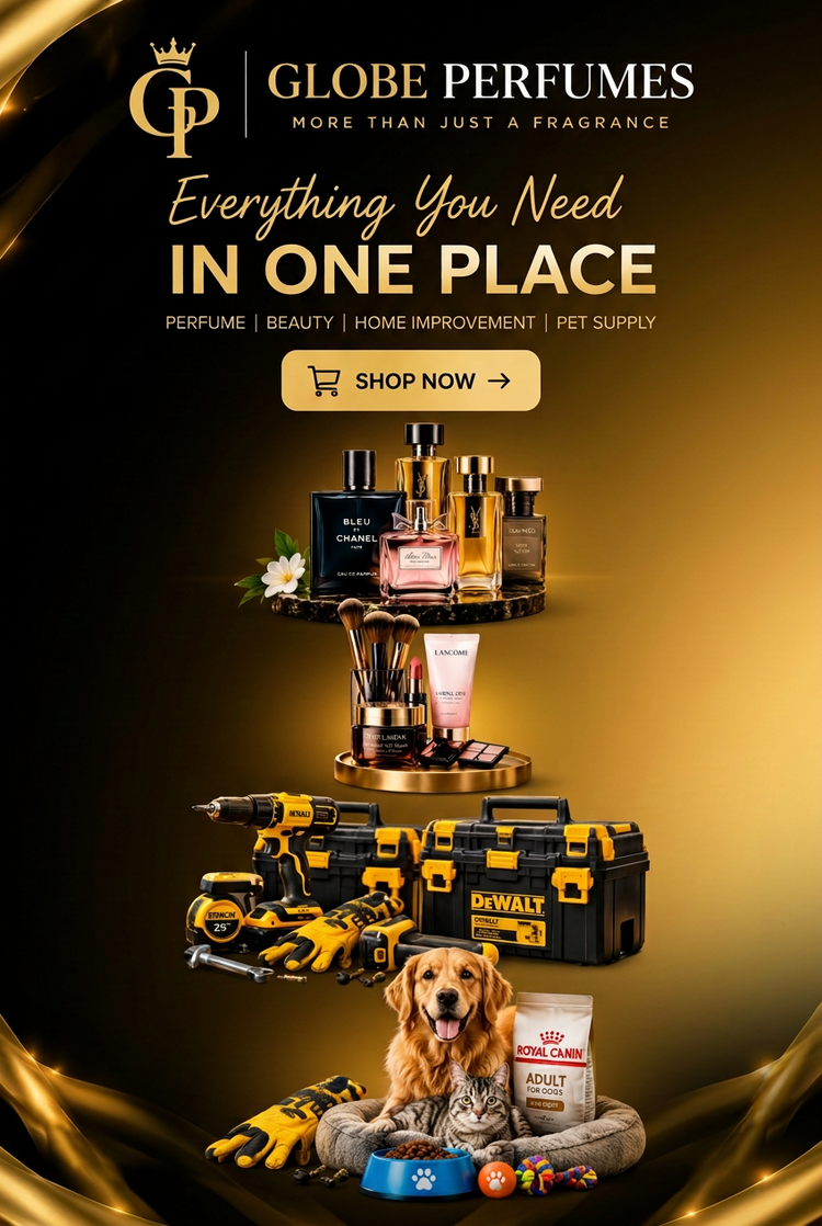 Everything you need in one place: perfume, beauty, home improvement and pet supply