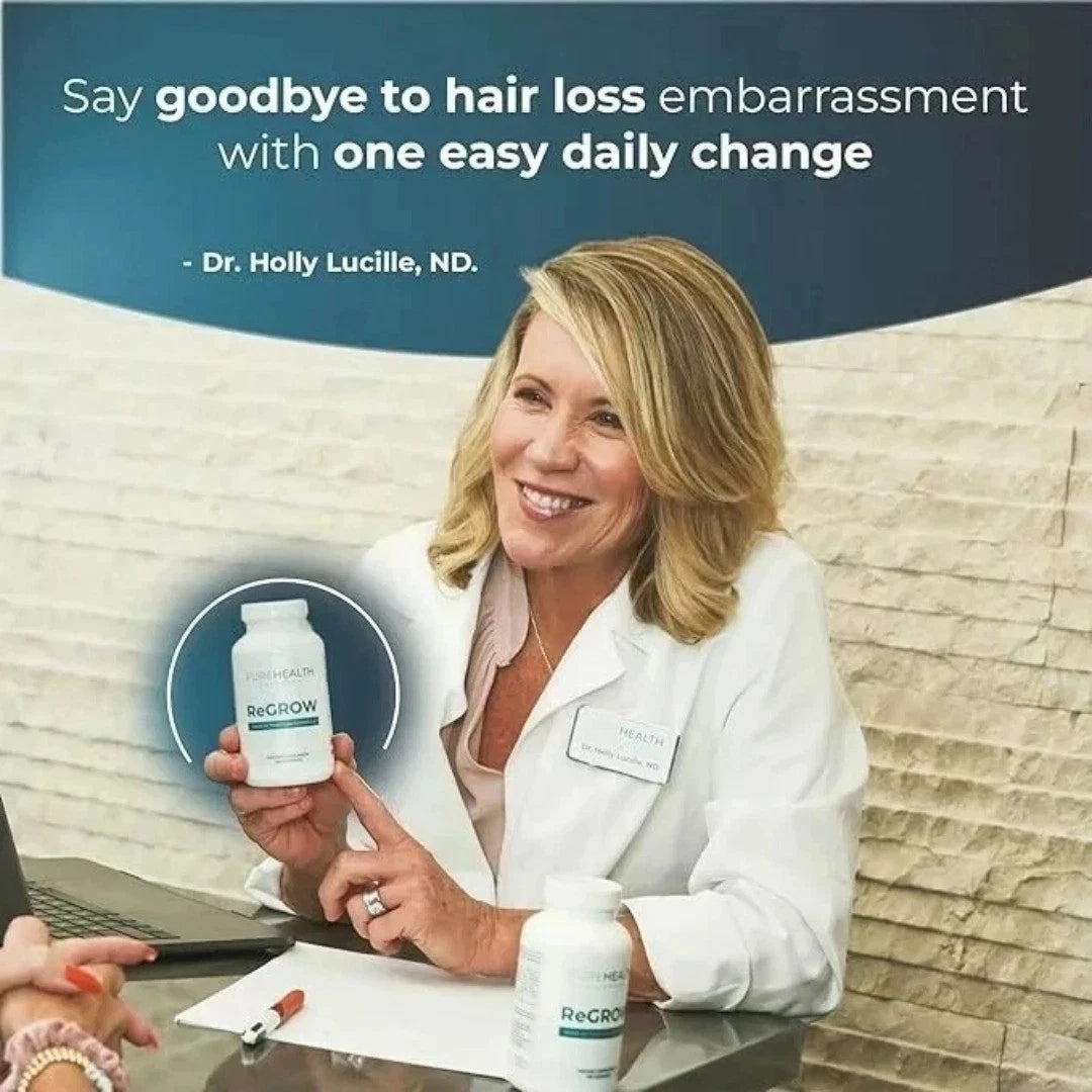 PureHealth Research ReGrow Hair Growth Supplement with Biotin