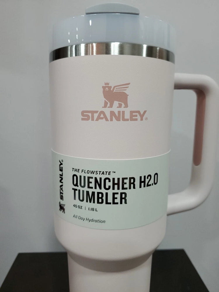 Stanley Rose Quartz 40oz Quencher H2.0 Tumbler