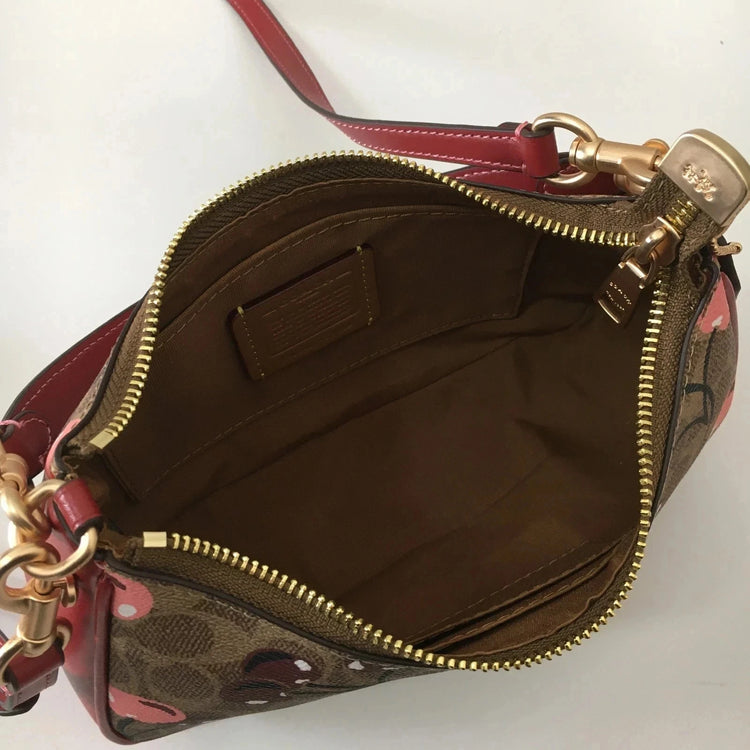 COACH x Peanuts Snoopy & Woodstock Brown Crossbody Bag