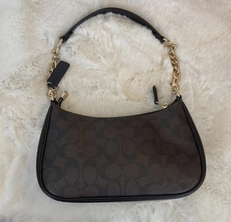 COACH Teri Shoulder Bag CA548 – Walnut & Black