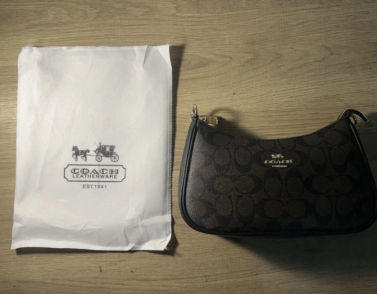COACH Teri Shoulder Bag CA548 – Walnut & Black