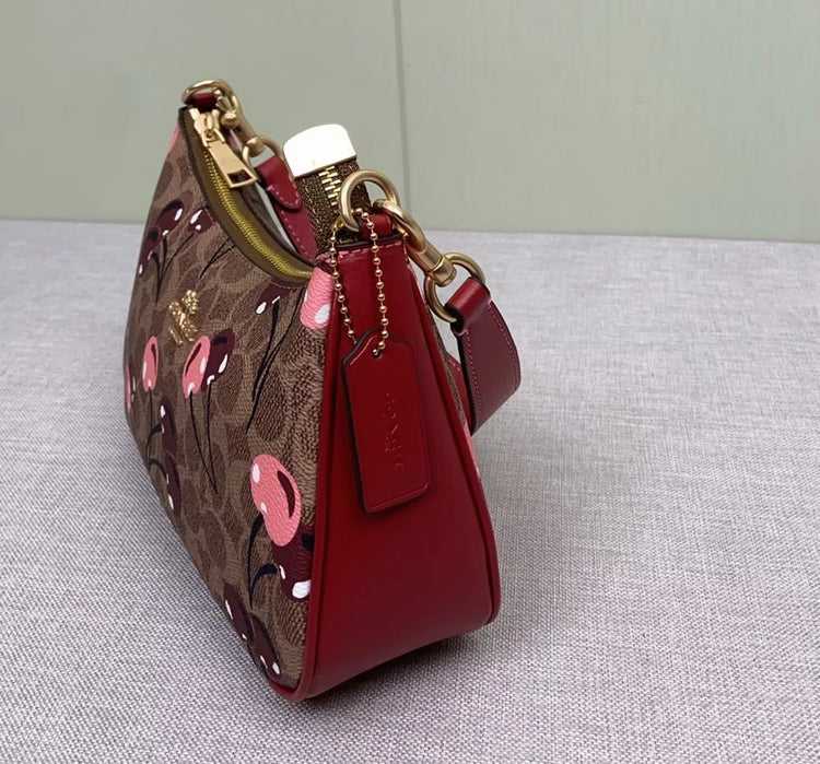 COACH Teri Shoulder Bag CY694 Signature Canvas with Cherry Print – New