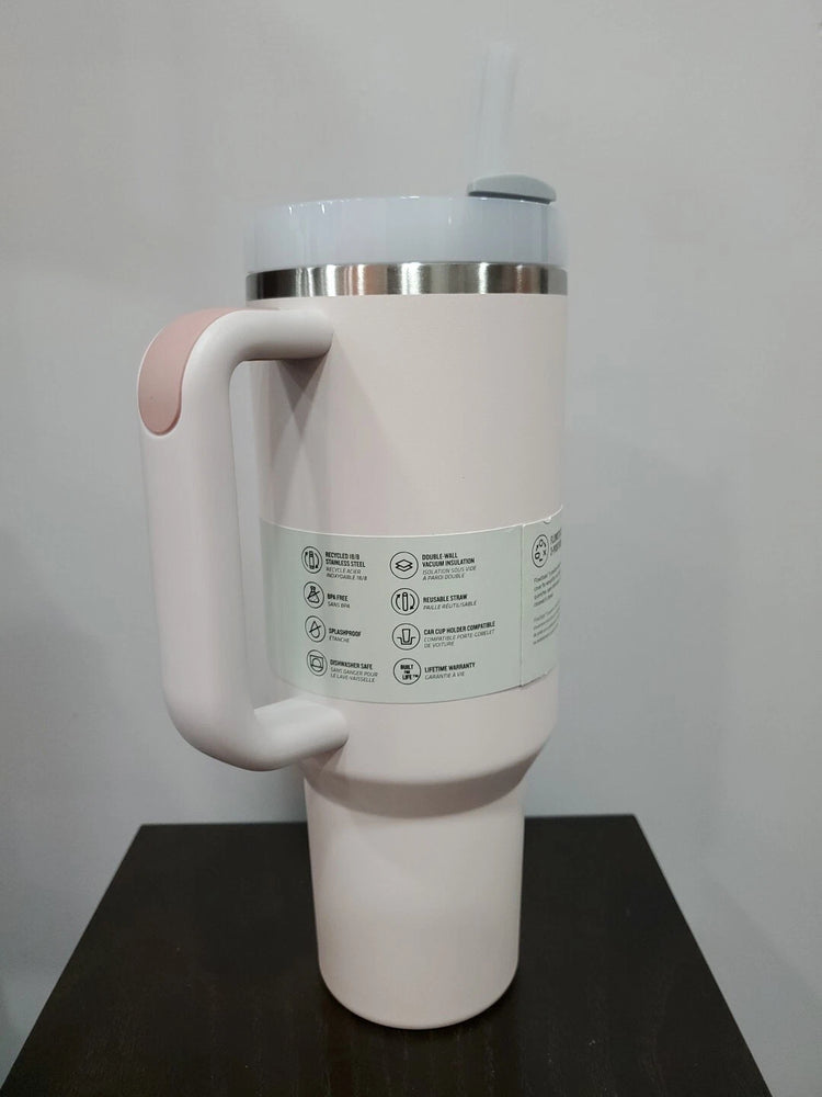 Stanley Rose Quartz 40oz Quencher H2.0 Tumbler