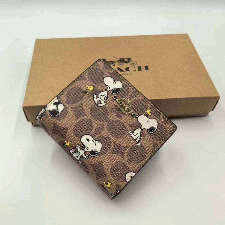 Coach x Peanuts Snoopy Signature Canvas Wallet