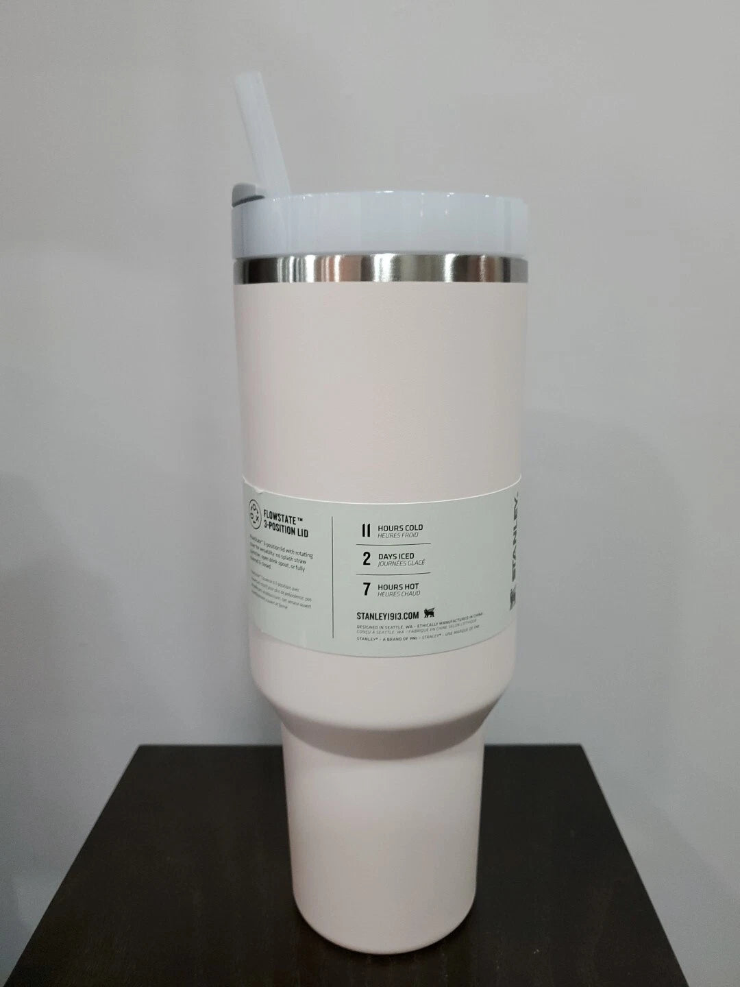 Stanley Rose Quartz 40oz Quencher H2.0 Tumbler