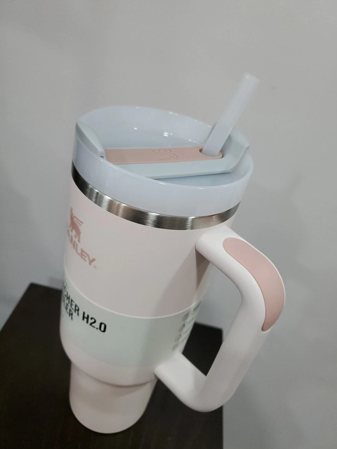 Stanley Rose Quartz 40oz Quencher H2.0 Tumbler