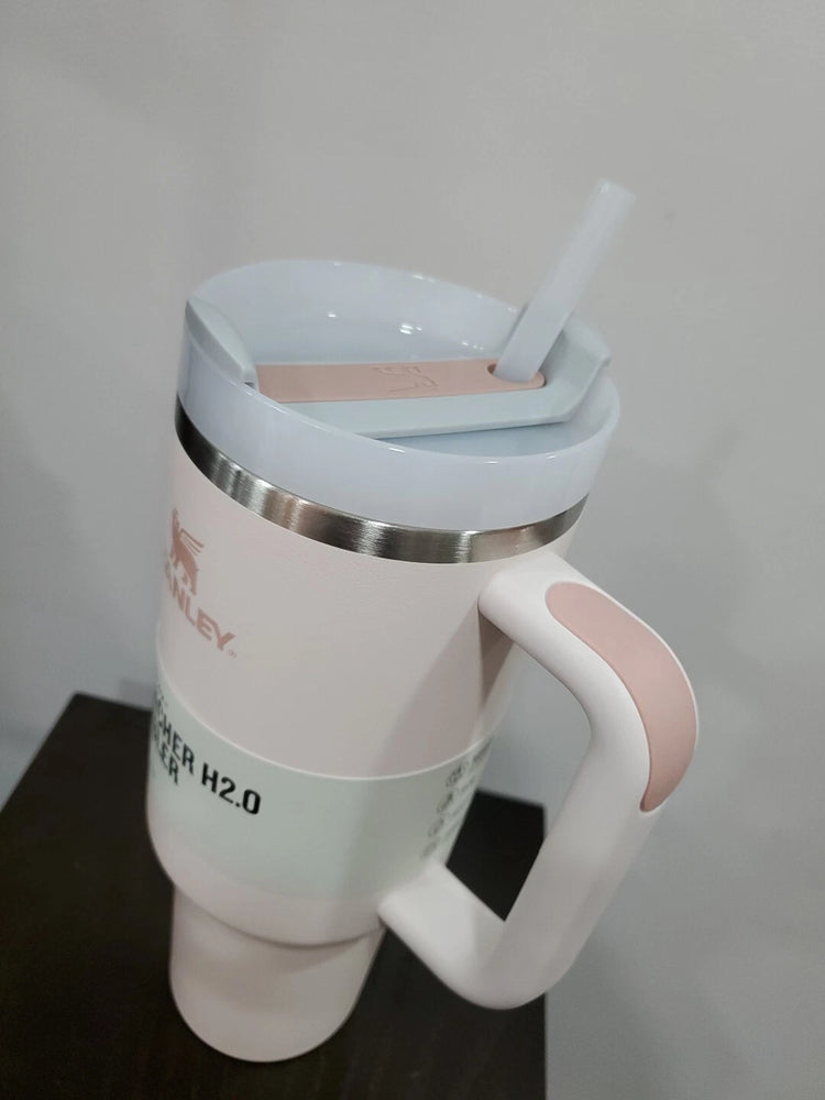 Stanley Rose Quartz 40oz Quencher H2.0 Tumbler