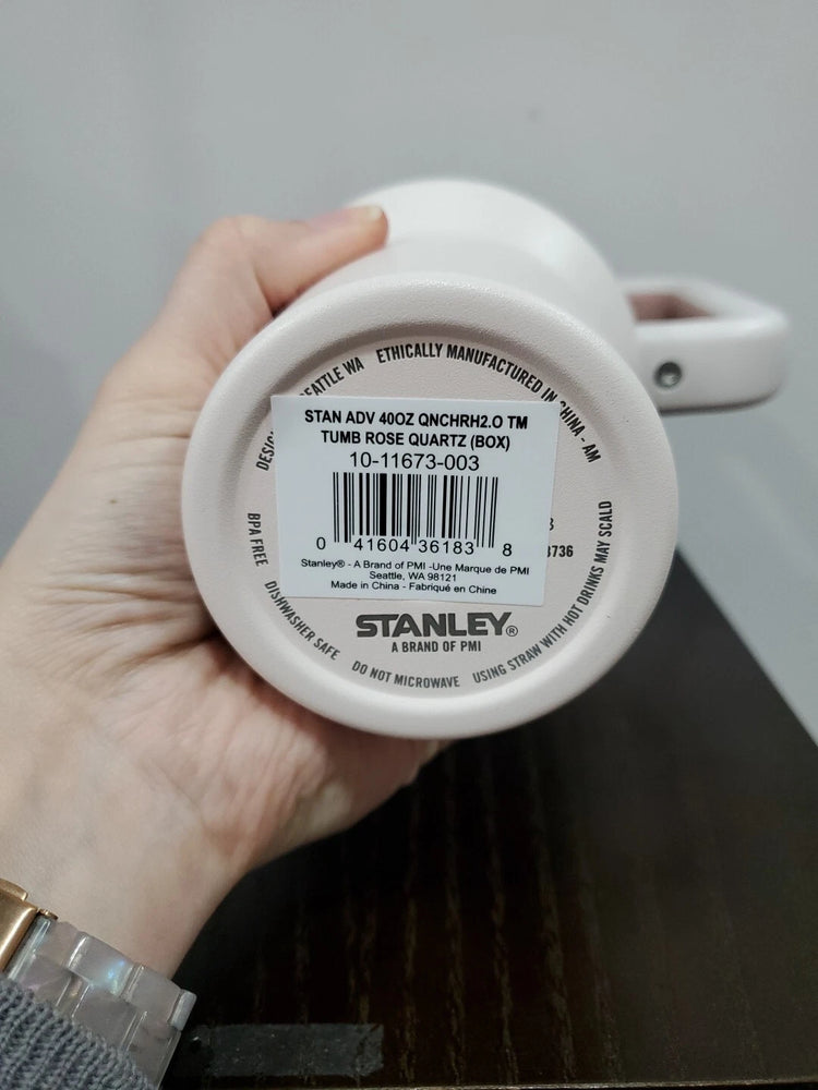 Stanley Rose Quartz 40oz Quencher H2.0 Tumbler