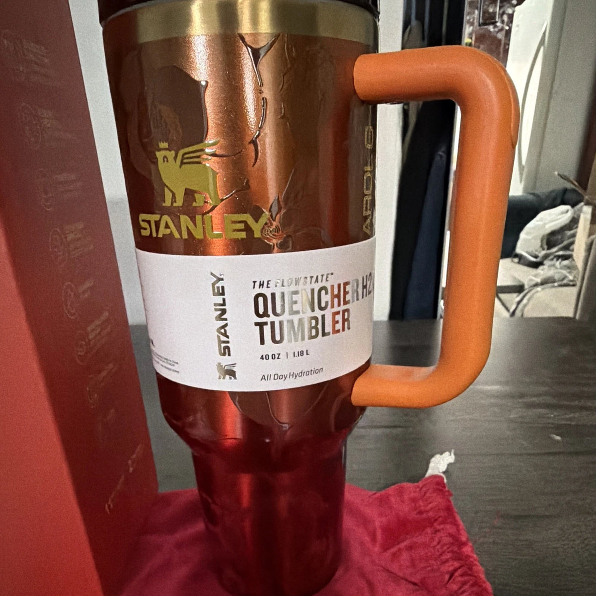 Stanley x Karol G 40oz Quencher Tumbler – Red/Orange