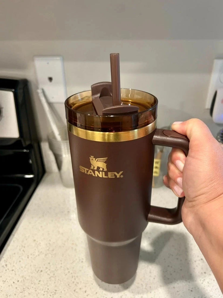 Stanley Chocolate Gold 40oz Quencher Tumbler
