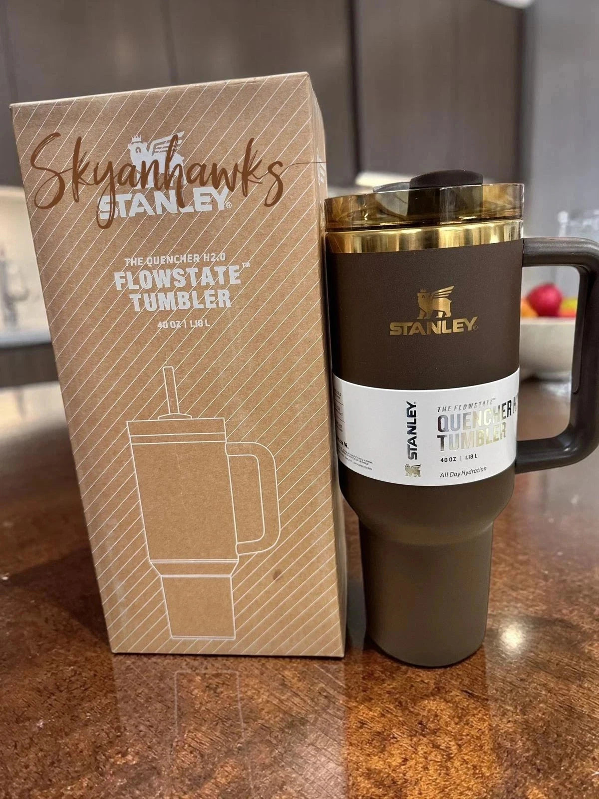 Stanley Chocolate Gold 40oz Quencher H2.0 Tumbler