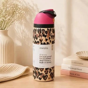 Owala Leopard Print Water Bottle
