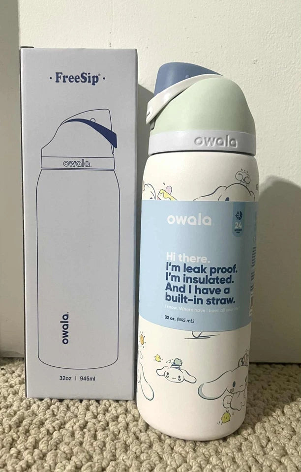 Owala Cinnamoroll FreeSip Water Bottle 32 oz